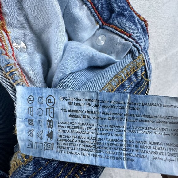 Pull & Bear Jegging Jeans Perfect Fitting Mom Tapered Denim Blue Womens Size 4 - Picture 10 of 11
